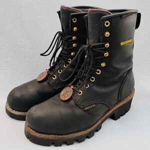 Chippewa Waterproof Insulated Steel Toe Logger Boots, Women 9.5 W - L73050 Black